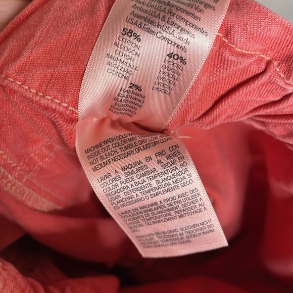 MOTHER | The Springy Hot Coral Ankle Jeans Size 28 - Picture 10 of 10